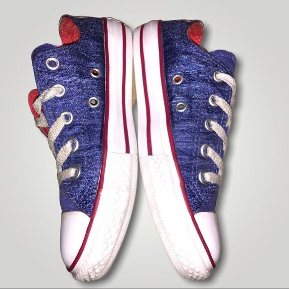 Double Tongue Junior Converse 13 periwinkle - Picture 4 of 9